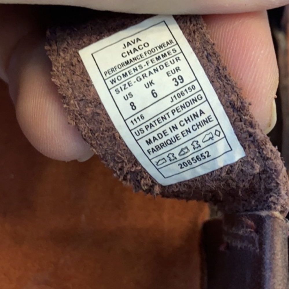 Chaco Woman’s Fallon Leather Sandals Java Size 8 - image 4